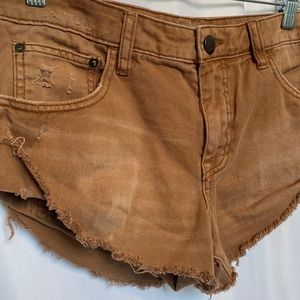 Free People Low Rise Denim Shorts